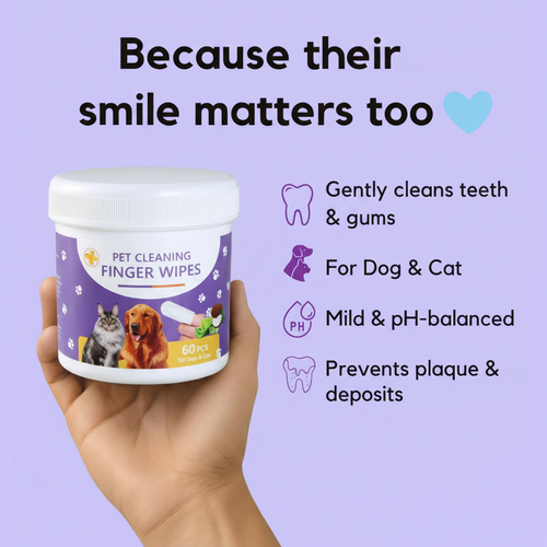 Pearly Paws Wipes - Protects Against Dental Diseases